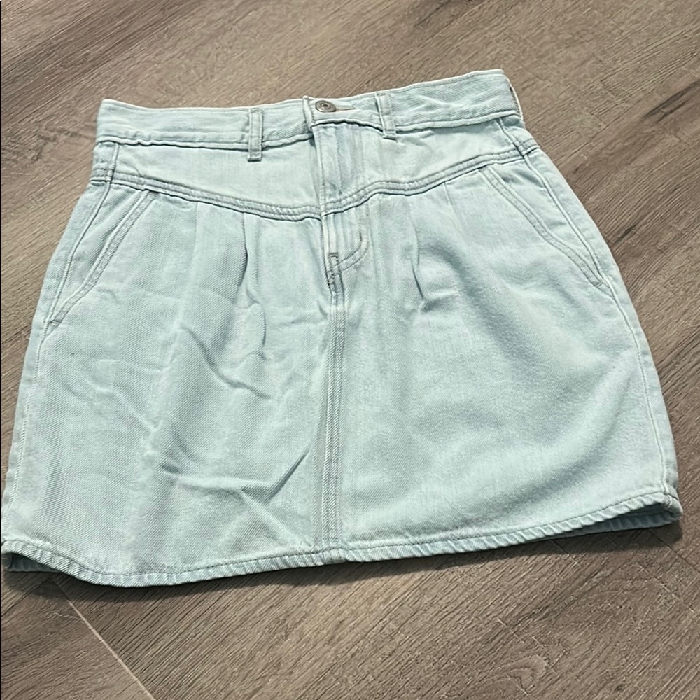 Light Blue Denim Skirt